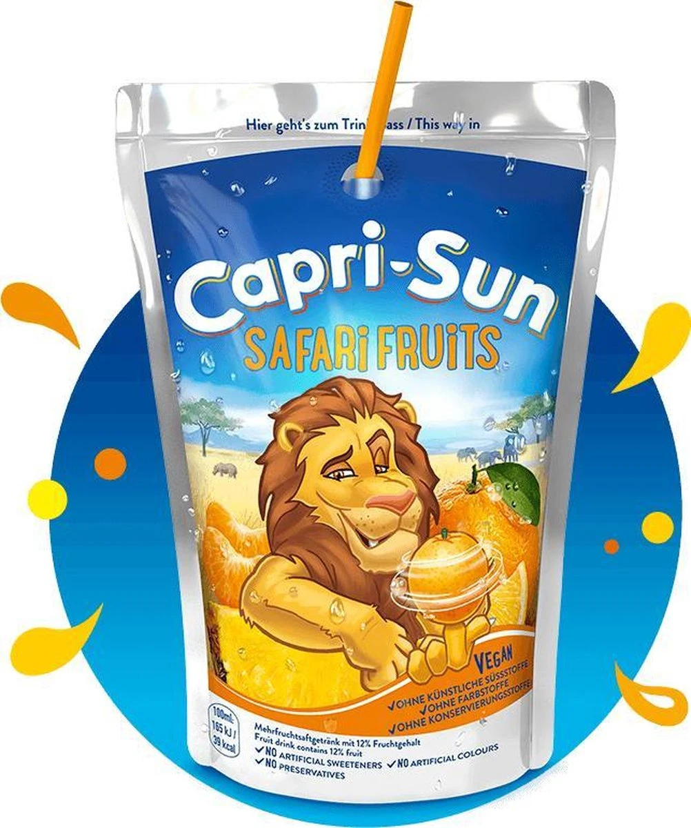 Capri Sun - Safari - 40 Stuks - 20 Cl 5 Capri Sun - Safari - 40 Stuks - 20 Cl - Afbeelding 3