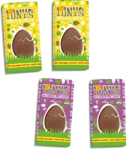 Tony's Chocolonely Chocolade Paas Repen - 4-pack - Paas Cadeau - Geschenkset - 4 X 180 Gram
