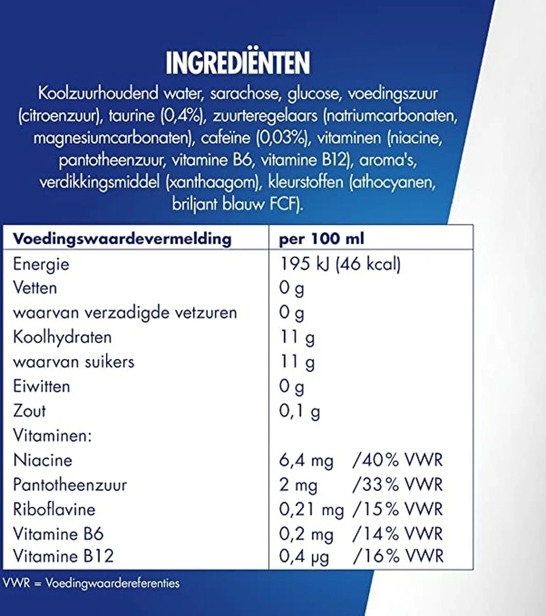 Red Bull Blue Edition - Energiedrank Met Bosbessmaak - 24 X 25cl 5 Red Bull Blue Edition - Energiedrank Met Bosbessmaak - 24 X 25cl - Afbeelding 3