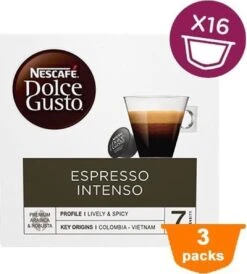 Nescafé Dolce Gusto Espresso Intenso Cups - 3 X 16 Stuks 9 Nescafé Dolce Gusto Espresso Intenso Cups - 3 X 16 Stuks -Voedsel Serie Winkel 1082x1200