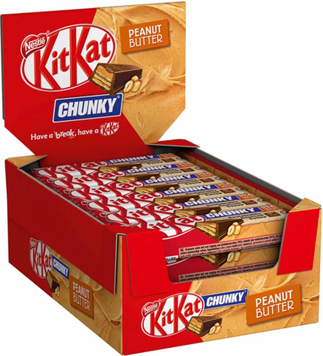 Kitkat Chunky Peanut Butter - 24 Repen 6 Kitkat Chunky Peanut Butter - 24 Repen - Afbeelding 4