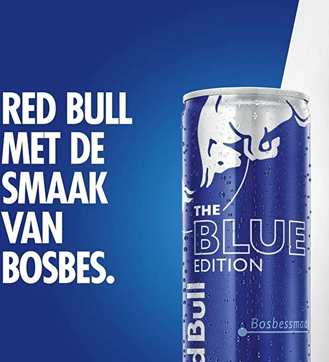 Red Bull Blue Edition - Energiedrank Met Bosbessmaak - 24 X 25cl 4 Red Bull Blue Edition - Energiedrank Met Bosbessmaak - 24 X 25cl - Afbeelding 2