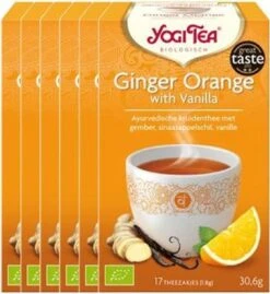 Yogi Tea Ginger Orange With Vanilla - Tray: 6 Stuks