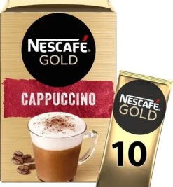 Nescafé Gold Cappuccino Oploskoffie - Ongezoet - 6 Doosjes à 10 Zakjes -Voedsel Serie Winkel 1110x1200