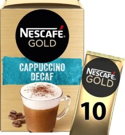 Nescafé Gold Cappuccino Decafé Oploskoffie - Ongezoet - 6 Doosjes à 10 Zakjes -Voedsel Serie Winkel 1111x1200 4