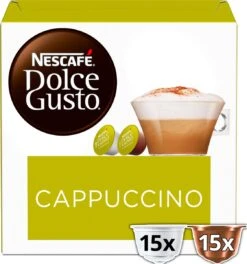 Nescafé Dolce Gusto Cappuccino Capsules - 90 Koffiecups -Voedsel Serie Winkel 1122x1200 2