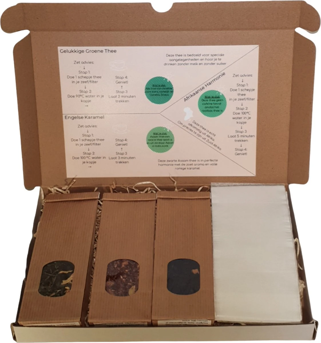 T Moment - Theepakket - Thee Cadeaupakket - 3 Soorten Thee - Met Zetadvies - Thee Cadeau 4 T Moment - Theepakket - Thee Cadeaupakket - 3 Soorten Thee - Met Zetadvies - Thee Cadeau - Afbeelding 2