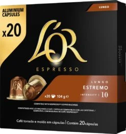 L'OR Lungo Estremo (10) - 10 X 20 Koffiecups -Voedsel Serie Winkel 1128x1200 1