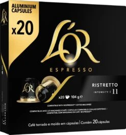 L'OR Espresso Ristretto Koffiecups - Intensiteit 11/12 - 10 X 20 Capsules 24 L'OR Espresso Ristretto Koffiecups - Intensiteit 11/12 - 10 X 20 Capsules -Voedsel Serie Winkel 1129x1200 2