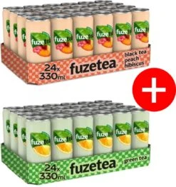 Fuze Tea Pack Green Tea Sleekcan 24x330 Ml NL En Black Tea Hibiscus 24x330 Ml NL 5 Fuze Tea Pack Green Tea Sleekcan 24x330 Ml NL En Black Tea Hibiscus 24x330 Ml NL -Voedsel Serie Winkel 1131x1200 2
