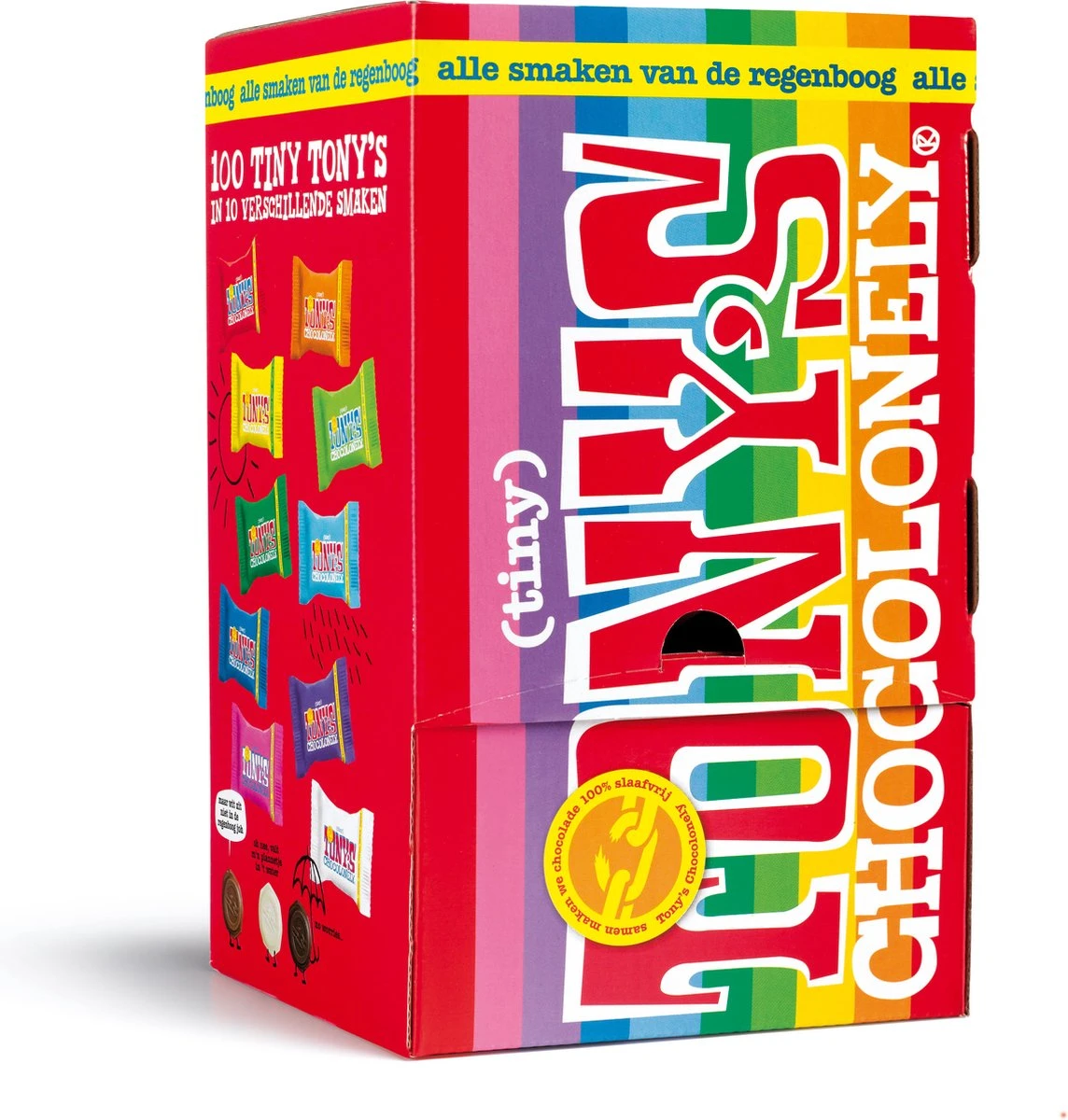 Tony's Chocolonely Tiny Tony's Mix Chocolade Cadeau - 4 X 900 Gram - Mini Uitdeel Chocolaatjes Bundel - Mix Met 10 Verschillende Smaken - Belgische Fairtrade Chocolade 4 Tony's Chocolonely Tiny Tony's Mix Chocolade Cadeau - 4 X 900 Gram - Mini Uitdeel Chocolaatjes Bundel - Mix Met 10 Verschillende Smaken - Belgische Fairtrade Chocolade - Afbeelding 2