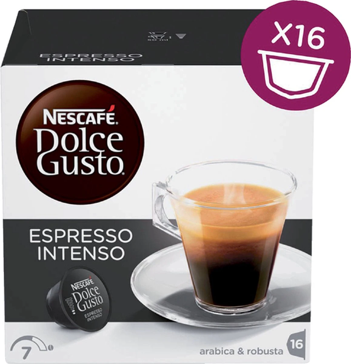 Nescafé Dolce Gusto Espresso Intenso Cups - 3 X 16 Stuks