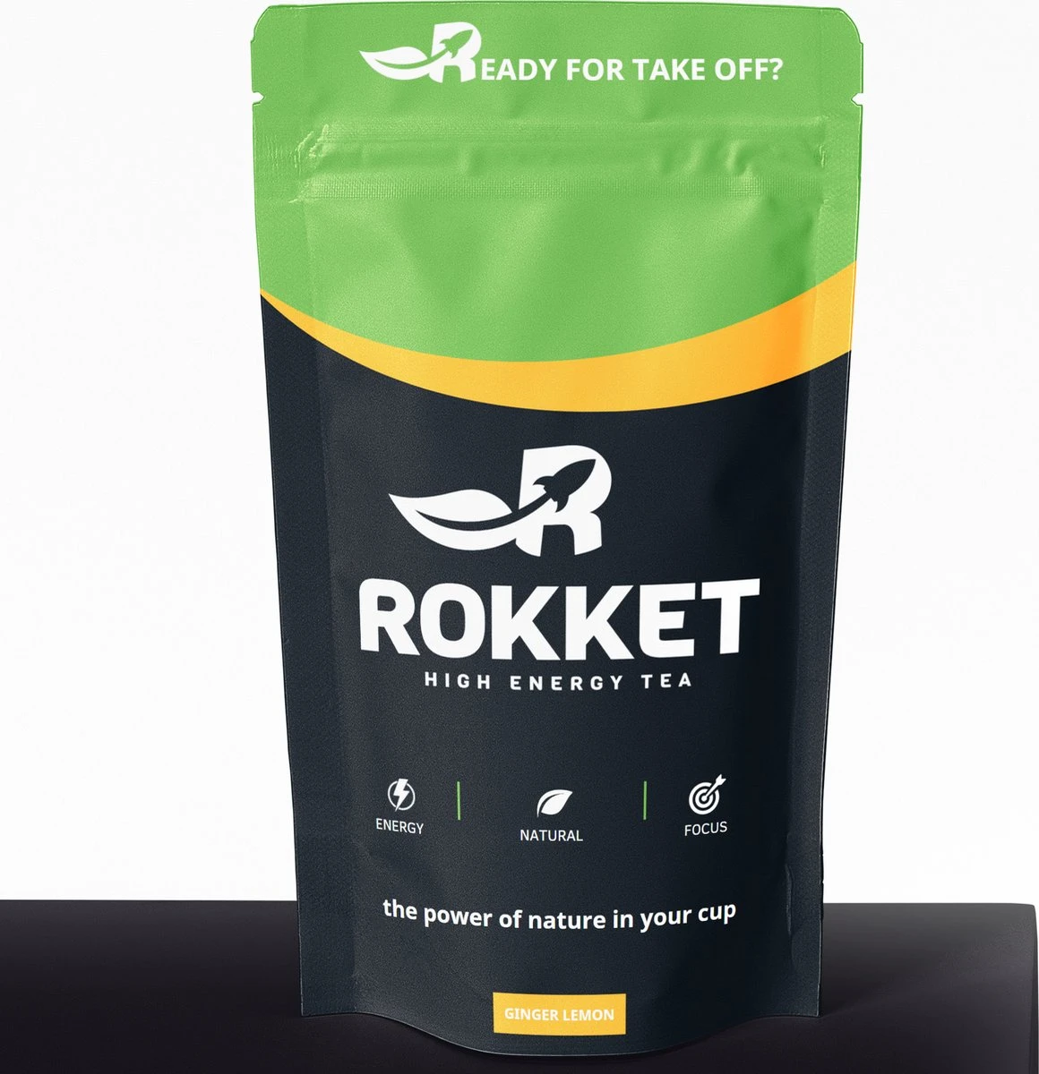 ROKKET - Energie Thee- Gember Citroen - Yerba Mate, Matcha, Guayusa, Guarana - 100 Gram 3 ROKKET - Energie Thee- Gember Citroen - Yerba Mate, Matcha, Guayusa, Guarana - 100 Gram