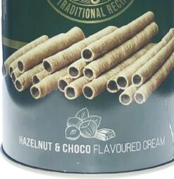 Wafer Rolls Gevuld Met Hazelnoot & Chocolade Creme -Voedsel Serie Winkel 1165x1200