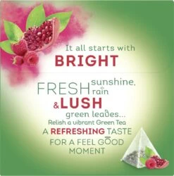 Lipton Raspberry Pomegranate Groene Thee, Met Een Smaakexplosie Van Framboos En Granaatappel - 4 X 20 Zakjes - PL-EKO-03 -Voedsel Serie Winkel 1185x1200 3