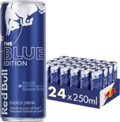 Red Bull Blue Edition - Energiedrank Met Bosbessmaak - 24 X 25cl
