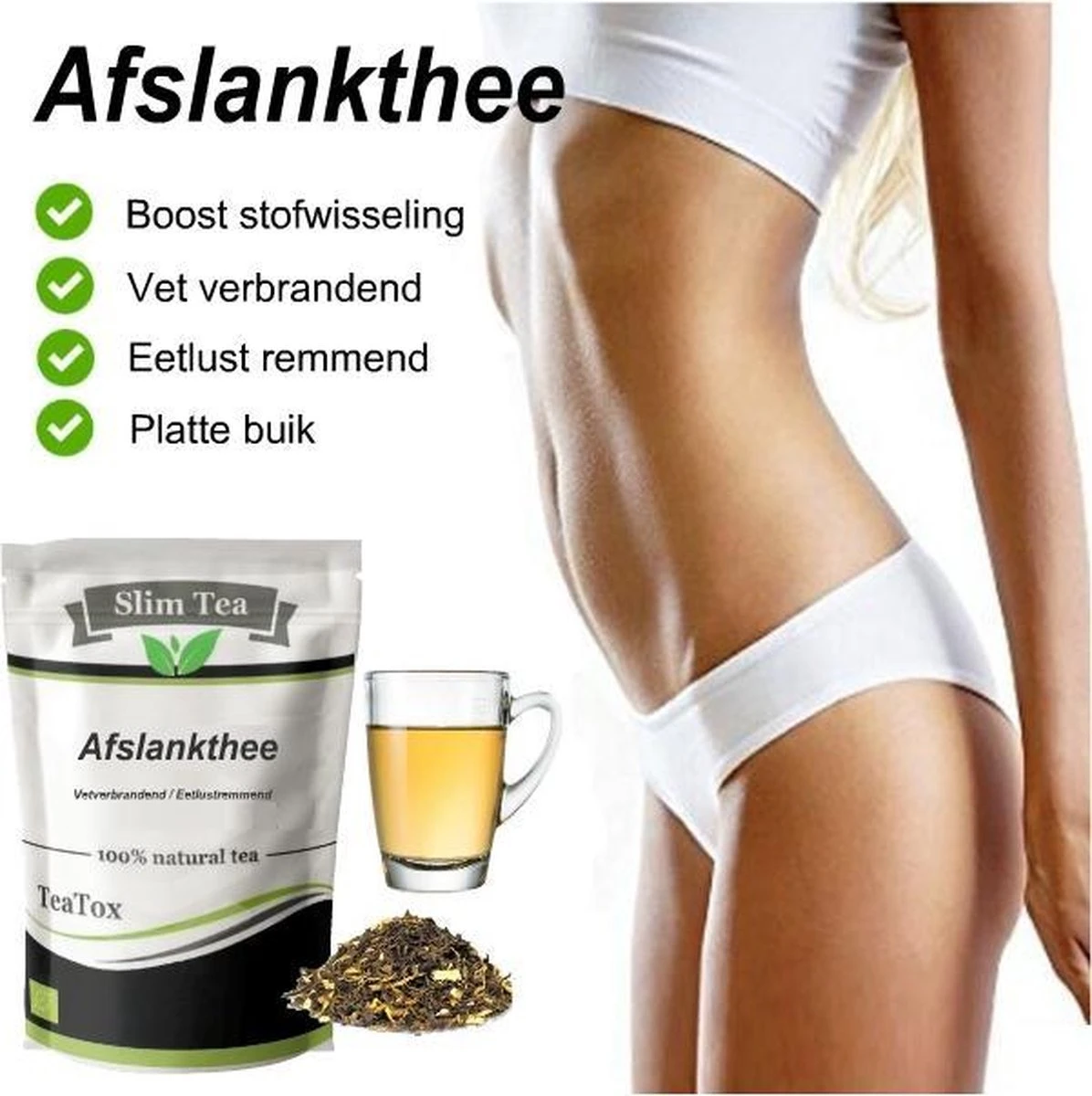 Afslankthee - Afvallen Met Afslank Thee - Vet Verbranden - Detox - Teatox | Verhoogt Vetverbranding | Onderdrukt Eetlust ✅| 4 Afslankthee - Afvallen Met Afslank Thee - Vet Verbranden - Detox - Teatox | Verhoogt Vetverbranding | Onderdrukt Eetlust ✅| - Afbeelding 2