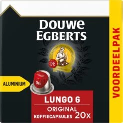 Douwe Egberts Lungo Original Koffiecups - Intensiteit 6/12 - 10 X 20 Capsules -Voedsel Serie Winkel 1198x1200