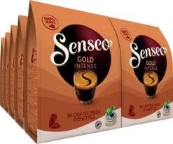 Nieuwkomers 13 Senseo Gold Intense Koffiepads - 7/9 Intensiteit - 4 X 36 Pads