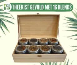 Houten Theekist Gevulde Theedoos Met 16 Blikjes Tea Bar Thee Theecadeau - Losse Thee G - 50 Koppen Per 100 Gram 12 Houten Theekist Gevulde Theedoos Met 16 Blikjes Tea Bar Thee Theecadeau - Losse Thee G - 50 Koppen Per 100 Gram -Voedsel Serie Winkel 1200x1010 2
