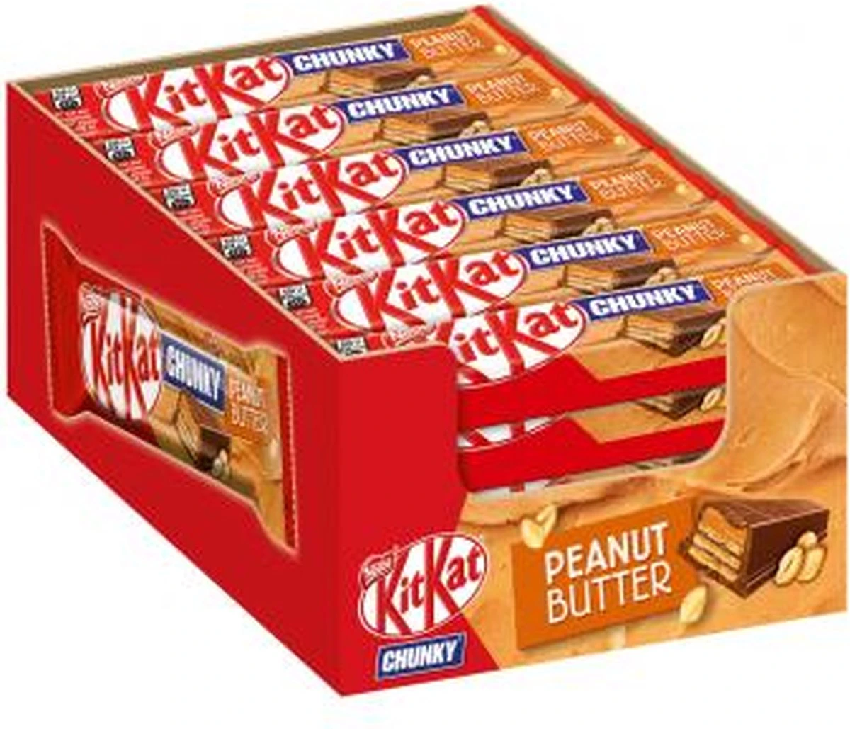 Kitkat Chunky Peanut Butter - 24 Repen 8 Kitkat Chunky Peanut Butter - 24 Repen - Afbeelding 6