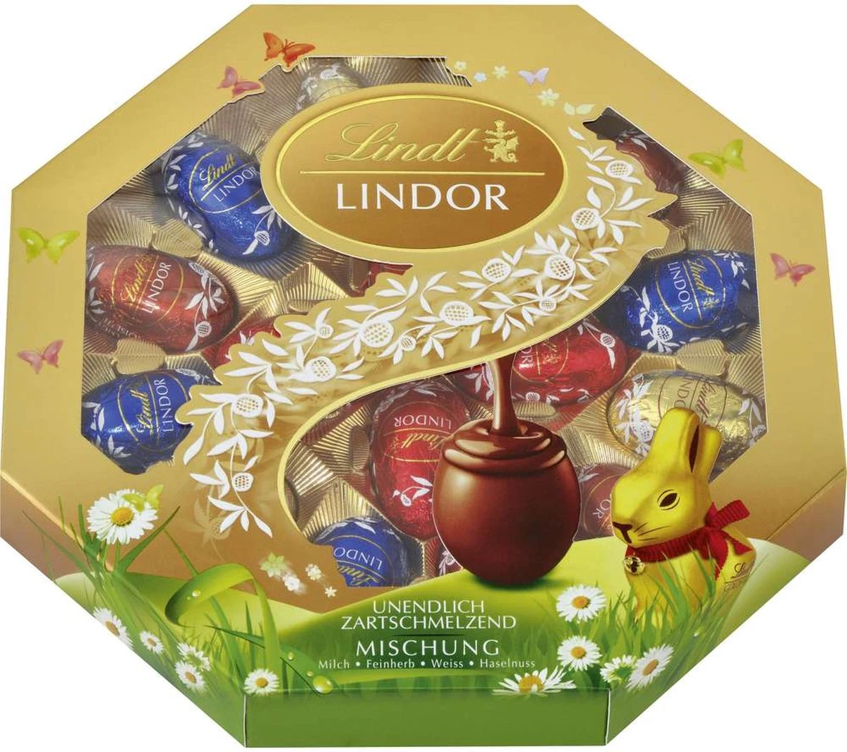 Lindt Lindor Chocoladecadeau - Chocolade-eieren - Paasmix - Melk, Puur, Wit 3 Lindt Lindor Chocoladecadeau - Chocolade-eieren - Paasmix - Melk, Puur, Wit