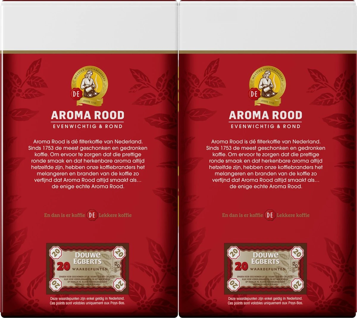 Douwe Egberts Aroma Rood Filterkoffie - Dubbelpak 6 X 1000 Gram 4 Douwe Egberts Aroma Rood Filterkoffie - Dubbelpak 6 X 1000 Gram - Afbeelding 2