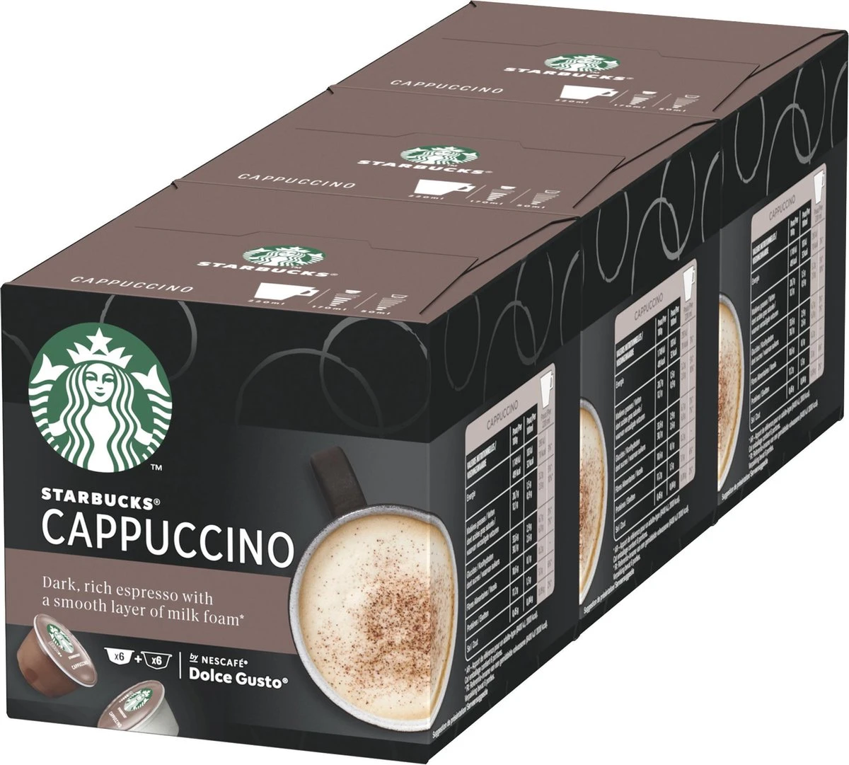 Starbucks By Dolce Gusto Cappuccino Capsules - 36 Koffiecups 3 Starbucks By Dolce Gusto Cappuccino Capsules - 36 Koffiecups - Afbeelding 2