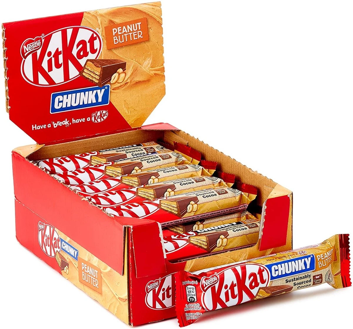 Kitkat Chunky Peanut Butter - 24 Repen 3 Kitkat Chunky Peanut Butter - 24 Repen