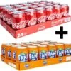 Coca-Cola Coca Cola Blikjes 24 Stuks 33cl EU + Fanta Blikjes 24 Stuks 33cl EU