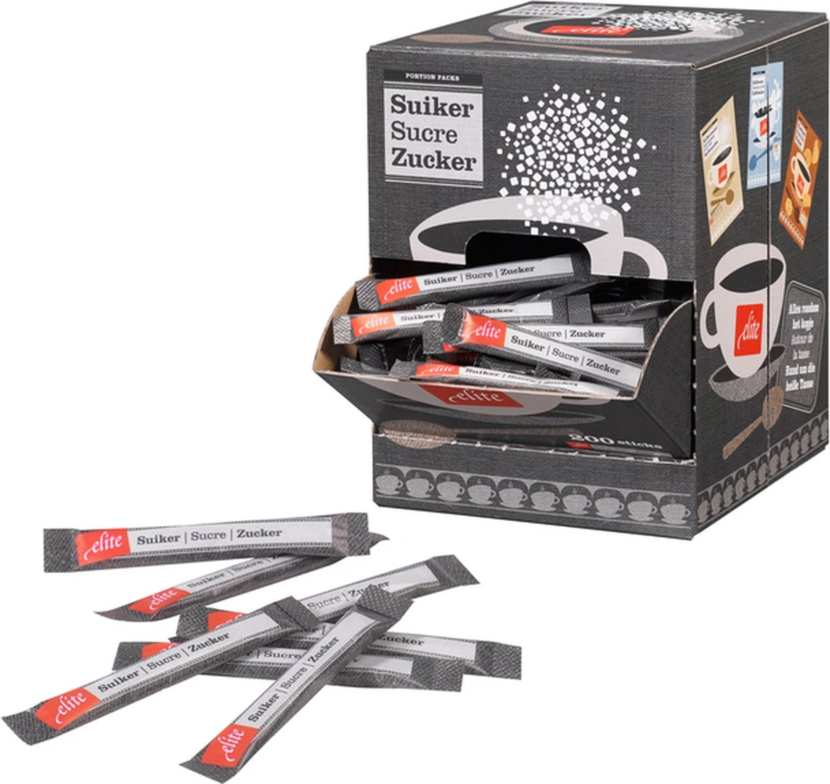 Van Gils Elite Suikersticks 200 Stuks - Suiker 3 Van Gils Elite Suikersticks 200 Stuks - Suiker