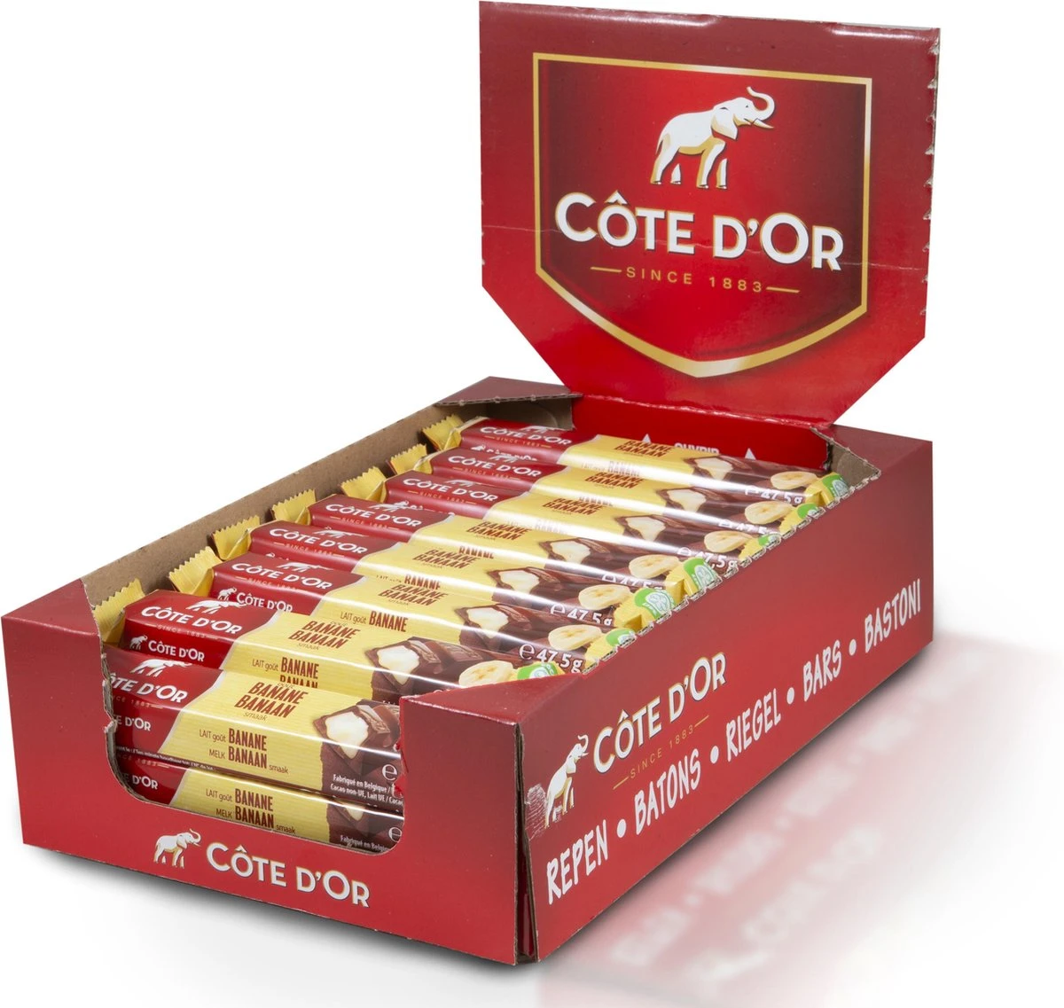Côte D'Or Chocolade Reep Banaan - 32 Stuks 5 Côte D'Or Chocolade Reep Banaan - 32 Stuks - Afbeelding 3
