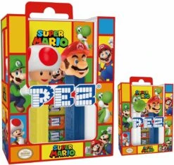 Snoep- PEZ Nintendo Super Mario Twinpack + PEZ Candy 4st