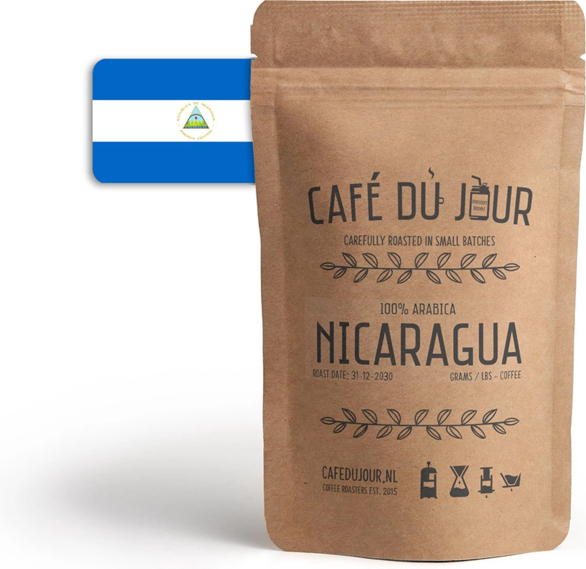 Café Du Jour 100% Arabica Nicaragua 1 Kilo Vers Gebrande Koffiebonen 3 Café Du Jour 100% Arabica Nicaragua 1 Kilo Vers Gebrande Koffiebonen