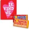 Tony's Chocolonely Geschenkdoos Liefde - Melkchocolade + Karamel Zeezout - Chocolade Geschenk Met 2 Chocolade Repen - Geschenkset