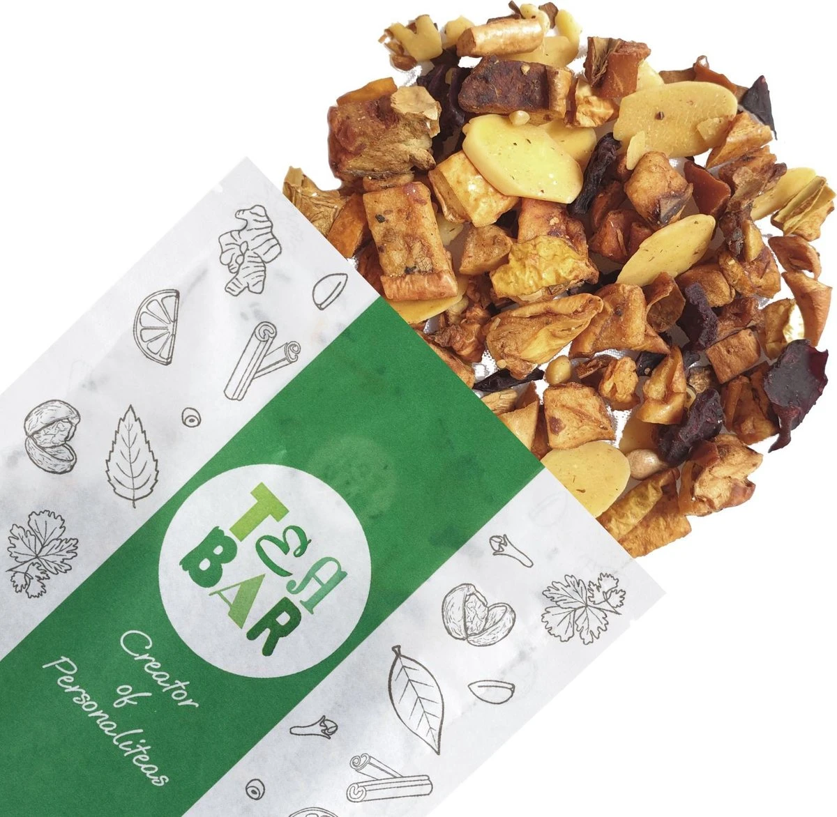 Notendroom - Losse Thee G - 50 Koppen Per 100 Gram 5 Notendroom - Losse Thee G - 50 Koppen Per 100 Gram - Afbeelding 3