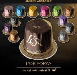 L'OR Espresso Forza Koffiecups - Intensiteit 9/12 - 10 X 10 Capsules -Voedsel Serie Winkel 1200x1173
