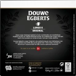 Douwe Egberts Lungo Original Koffiecups - Intensiteit 6/12 - 10 X 20 Capsules -Voedsel Serie Winkel 1200x1184 1