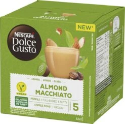 Nescafé Dolce Gusto Almond Macchiato Capsules - Vegan Koffie - 36 Koffiecups -Voedsel Serie Winkel 1200x1184