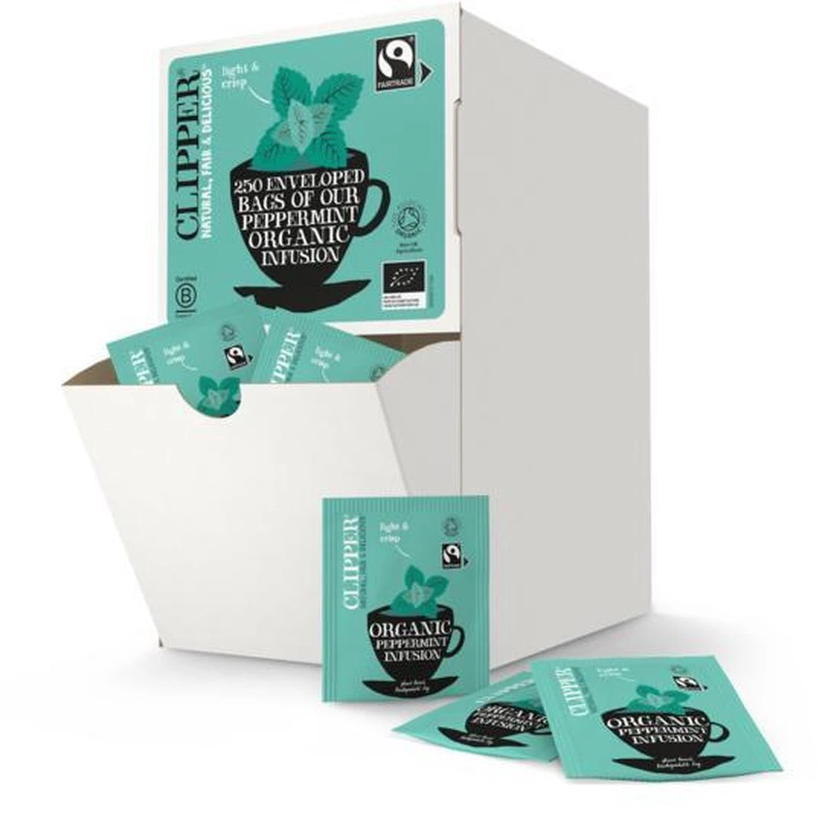 Clipper - Organic Peppermint Infusion - 250 Zakjes 4 Clipper - Organic Peppermint Infusion - 250 Zakjes - Afbeelding 2
