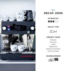 Aroma Club - Cafeïnevrije Koffiebonen 1KG - No. 5 Decaf John - Koffie Intensiteit 3/5 10 Aroma Club - Cafeïnevrije Koffiebonen 1KG - No. 5 Decaf John - Koffie Intensiteit 3/5 -Voedsel Serie Winkel 1200x1200 100