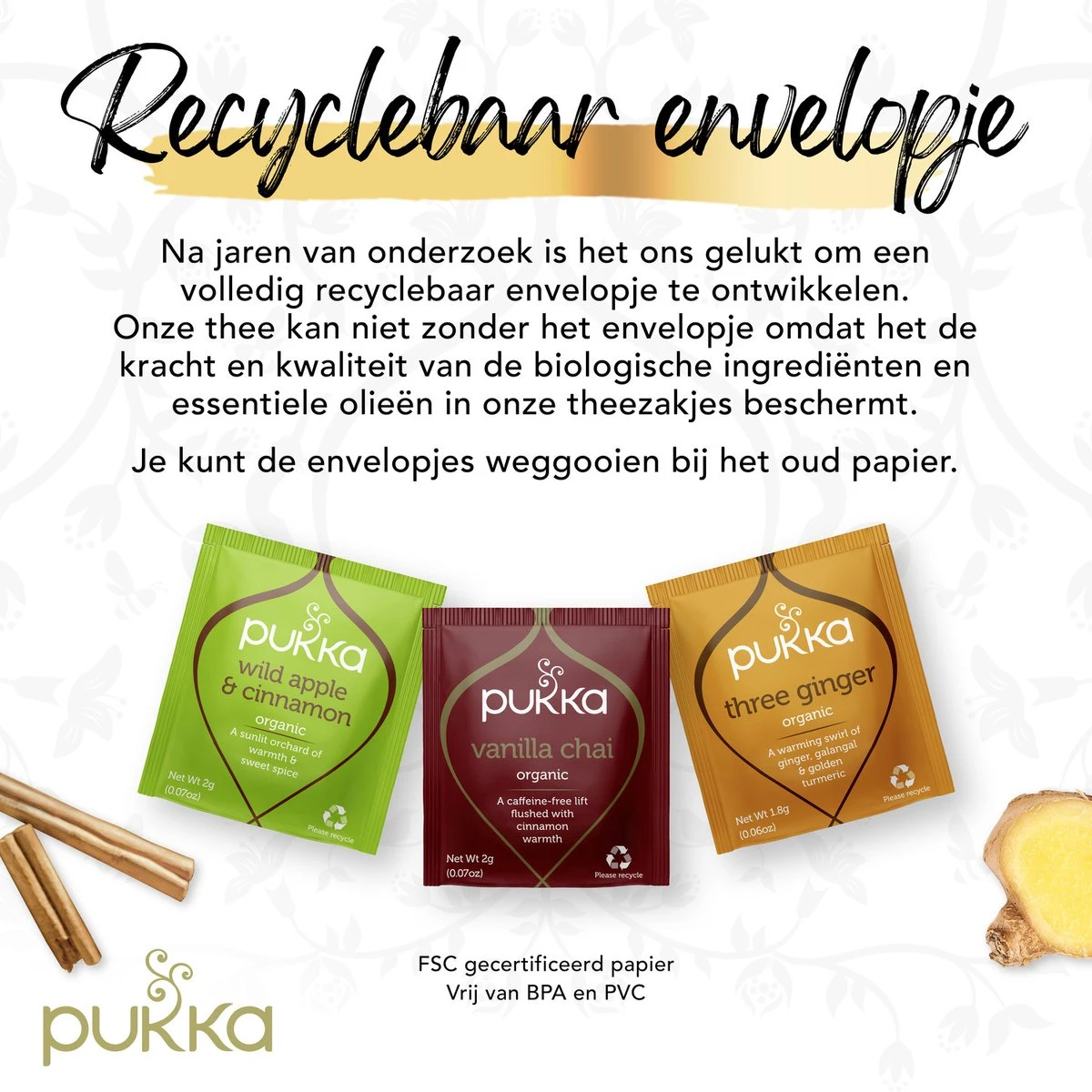 Pukka Thee Kerst Bewaardoos, Biologische Kruidenthee, Perfect Als Kerstcadeau - 30 Zakjes - 1 Stuk 6 Pukka Thee Kerst Bewaardoos, Biologische Kruidenthee, Perfect Als Kerstcadeau - 30 Zakjes - 1 Stuk - Afbeelding 4
