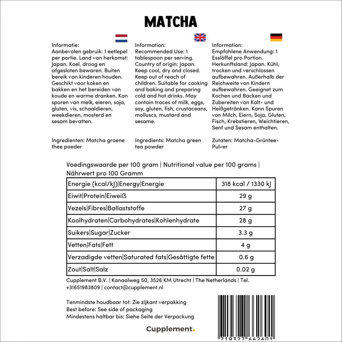 Cupplement | Thee Set 2 Delig | Yerba Mate 100 Gram & Matcha 90 Gram | Biologisch | Gratis Verzending, Opschuimer & Batterijen | Cadeau Pakket 12 Cupplement | Thee Set 2 Delig | Yerba Mate 100 Gram & Matcha 90 Gram | Biologisch | Gratis Verzending, Opschuimer & Batterijen | Cadeau Pakket - Afbeelding 10