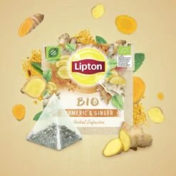 Lipton Turmeric & Ginger Kruidenthee, Met De Vurige, Verwarmende Smaak Van Gember En Kurkuma - 4 X 20 Zakjes - PL-EKO-03 13 Lipton Turmeric & Ginger Kruidenthee, Met De Vurige, Verwarmende Smaak Van Gember En Kurkuma - 4 X 20 Zakjes - PL-EKO-03 -Voedsel Serie Winkel 1200x1200 370
