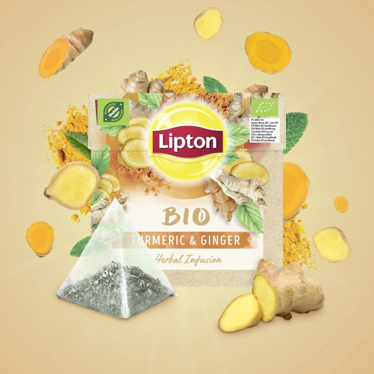 Lipton Turmeric & Ginger Kruidenthee, Met De Vurige, Verwarmende Smaak Van Gember En Kurkuma - 4 X 20 Zakjes - PL-EKO-03 6 Lipton Turmeric & Ginger Kruidenthee, Met De Vurige, Verwarmende Smaak Van Gember En Kurkuma - 4 X 20 Zakjes - PL-EKO-03 - Afbeelding 4