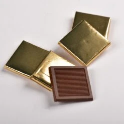 Merkloos Melkchocolade Met Goudfolie, 1 Kg Pak (145 Stuks), 7 Gr Napolitaanse Chocolade, Chocoladecadeau Voor Bruiloft, Babyshower, Speciale Evenementen -Voedsel Serie Winkel 1200x1200 475