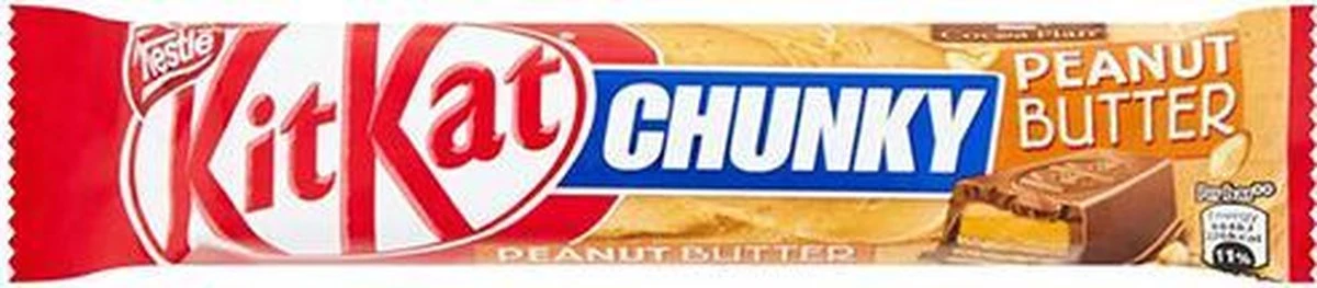Kitkat Chunky Peanut Butter - 24 Repen 4 Kitkat Chunky Peanut Butter - 24 Repen - Afbeelding 2
