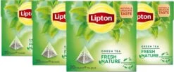 Lipton Fresh Nature Groene Thee, Met De Frisse Pure Smaak Van De Natuur - 4 X 20 Zakjes - PL-EKO-03