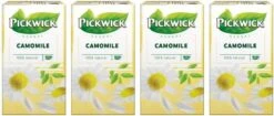 Pickwick Camomile Kruidenthee - 4 X 20 Zakjes -Voedsel Serie Winkel 1200x510