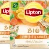 Lipton Turmeric & Ginger Kruidenthee, Met De Vurige, Verwarmende Smaak Van Gember En Kurkuma - 4 X 20 Zakjes - PL-EKO-03 -Voedsel Serie Winkel 1200x520 1